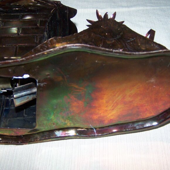 VTG Toilet Tin Wind Up Musicbox Copper Color Plays Those Were the Days My Friend - Picture 6 of 8